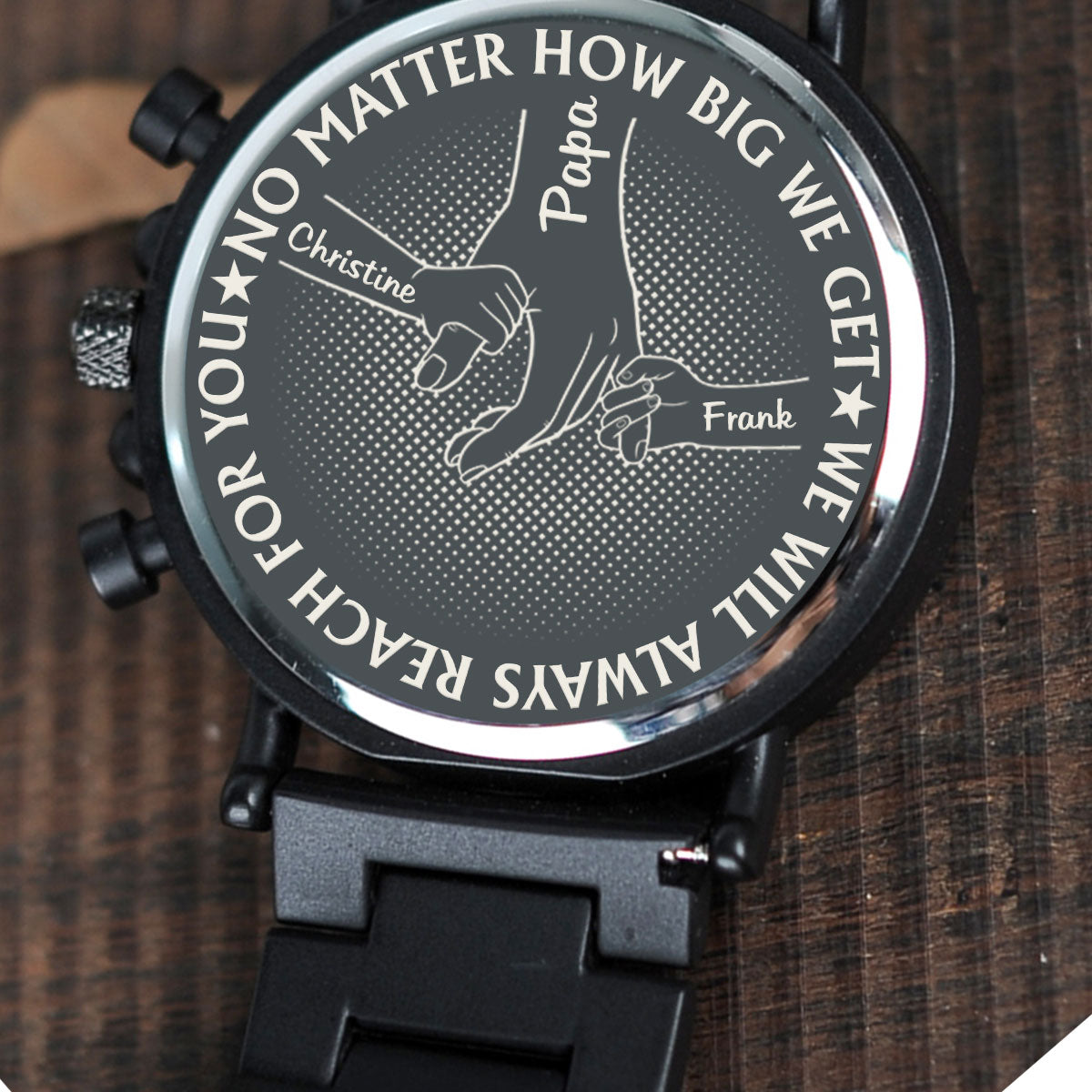 We Will Always Reach For You - Personalized Engraved Wooden Watches GQ026