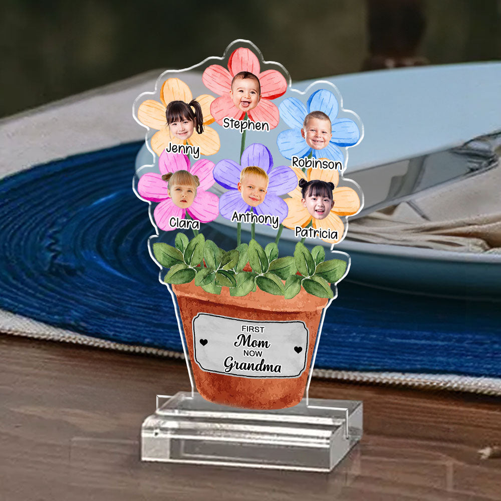 Grandma Garden - Personalized Custom Acrylic Plaque With Base