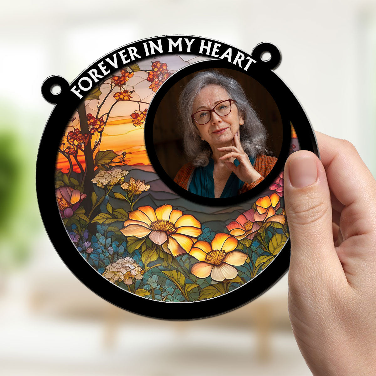 Eternally In My Heart - Personalized Custom Suncatcher