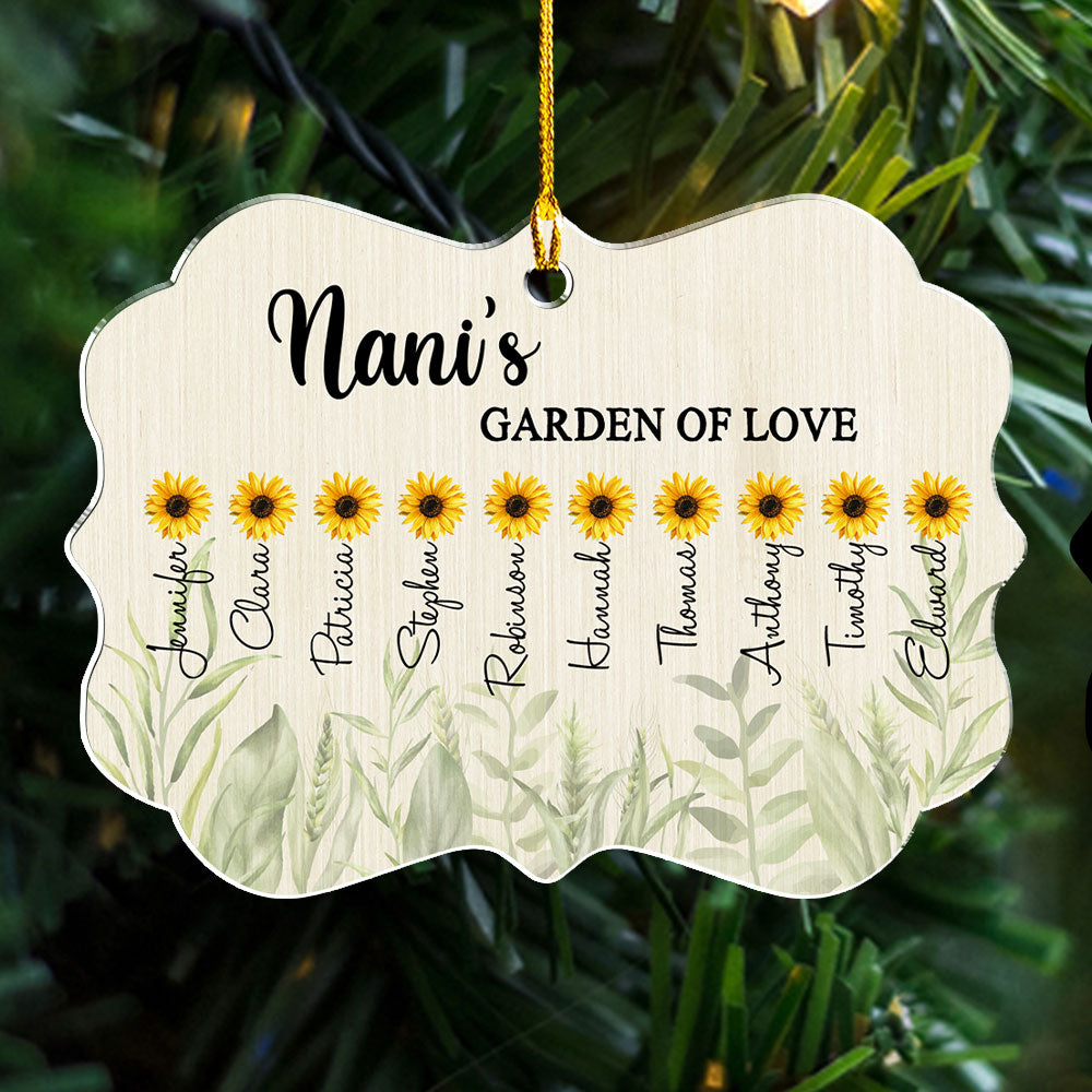 Garden Of Love - Personalized Custom Acrylic Ornament