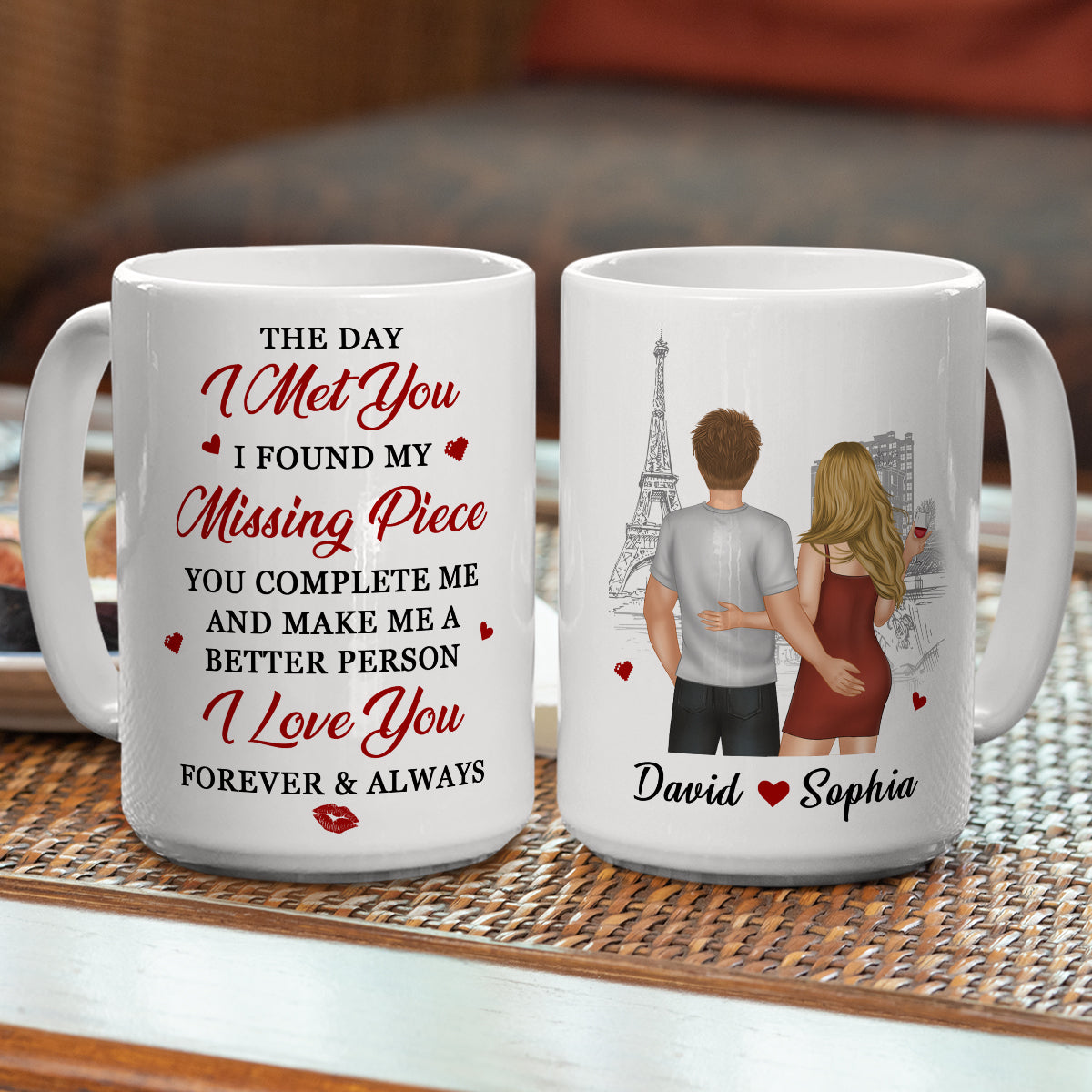The Day I Found You - Personalized Custom Coffee Mug