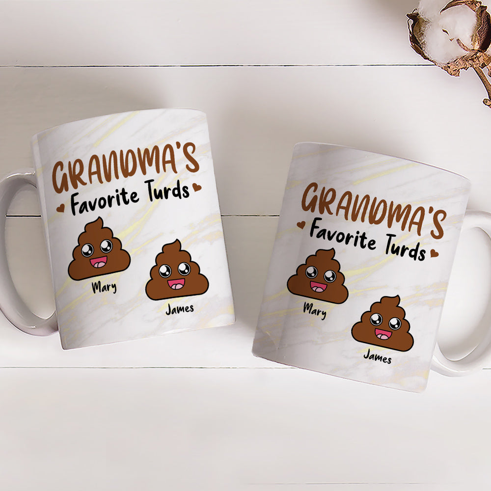 Mom Favorite Turds - Personalized Custom Coffee Mug