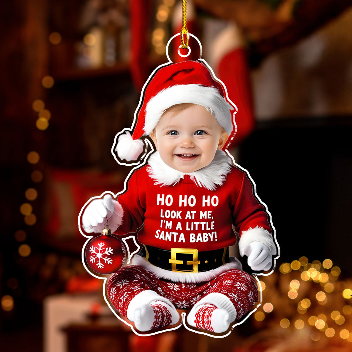 I Am A Little Santa Baby - Personalized Custom Acrylic Ornament
