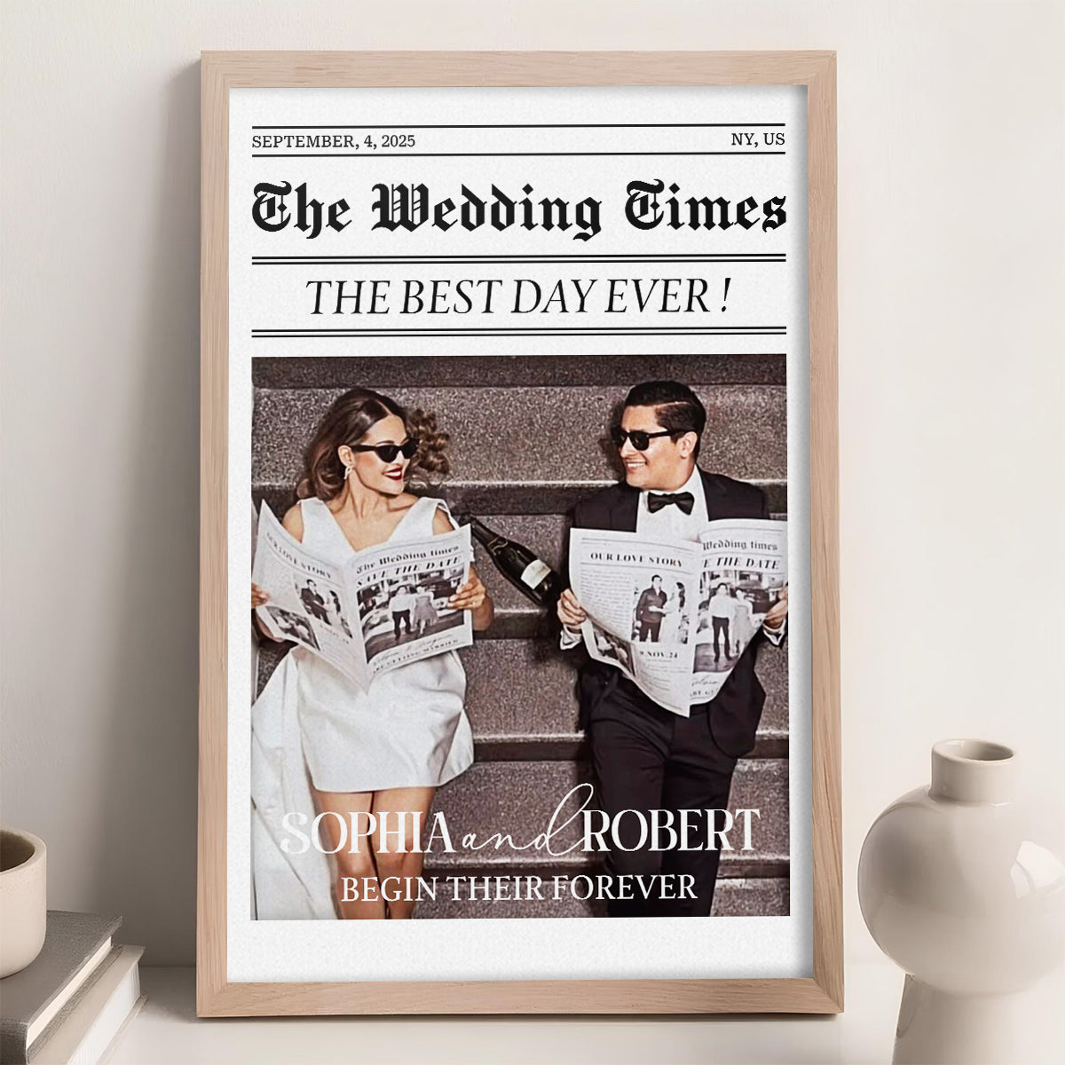 Newlywed Couples - Personalized Custom Poster