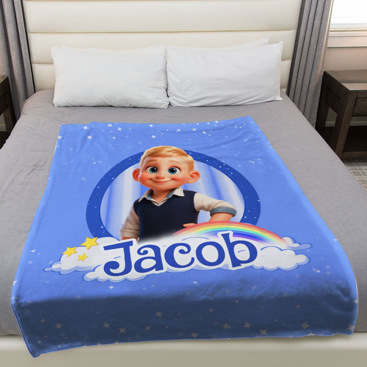 Like A Star - Personalized Custom Fleece Blanket