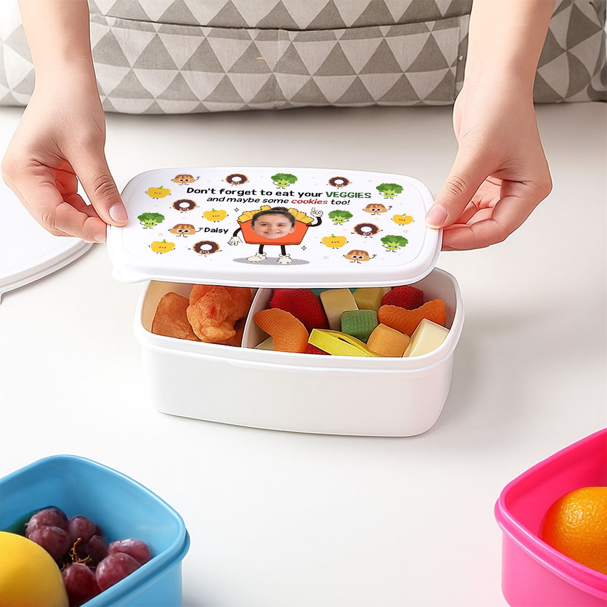 Dont Forget To Eat Your Veggies - Personalized Custom Lunch Box
