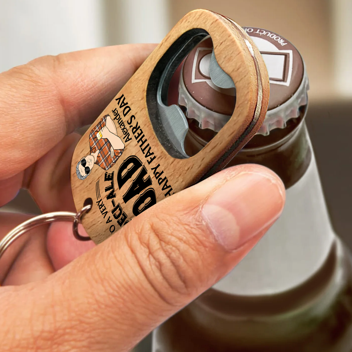 To A Very Speciale Dad - Personalized Custom Bottle Opener Keychain