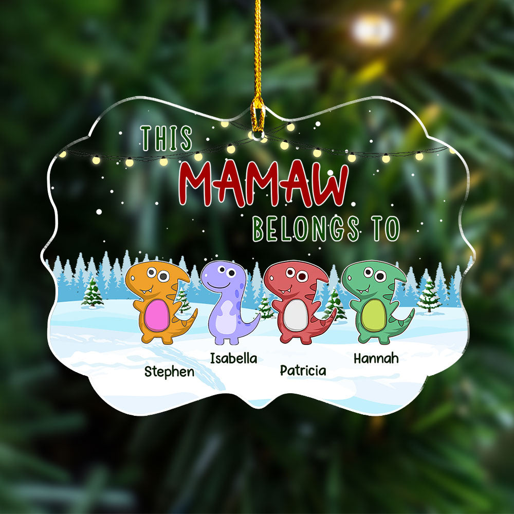Belongs To - Personalized Custom Acrylic Ornament