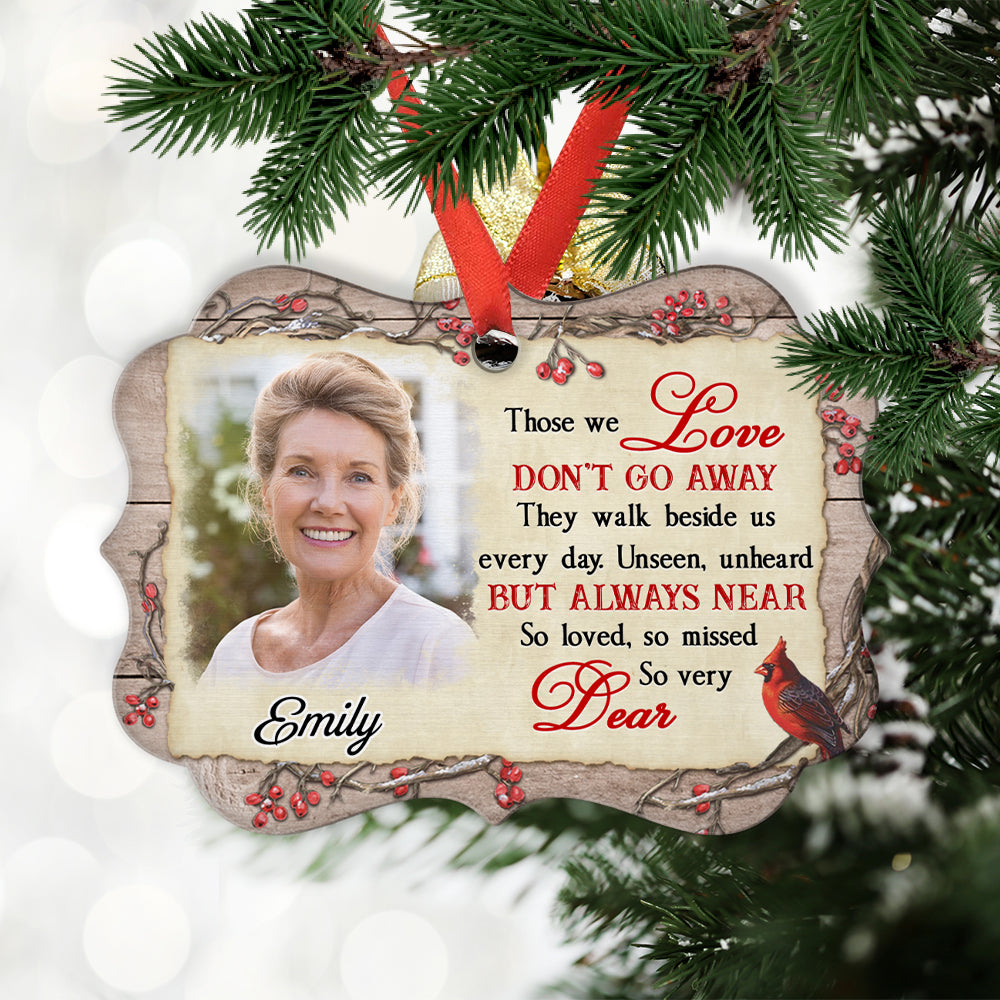 Loved And Missed - Personalized Custom Aluminum Ornament