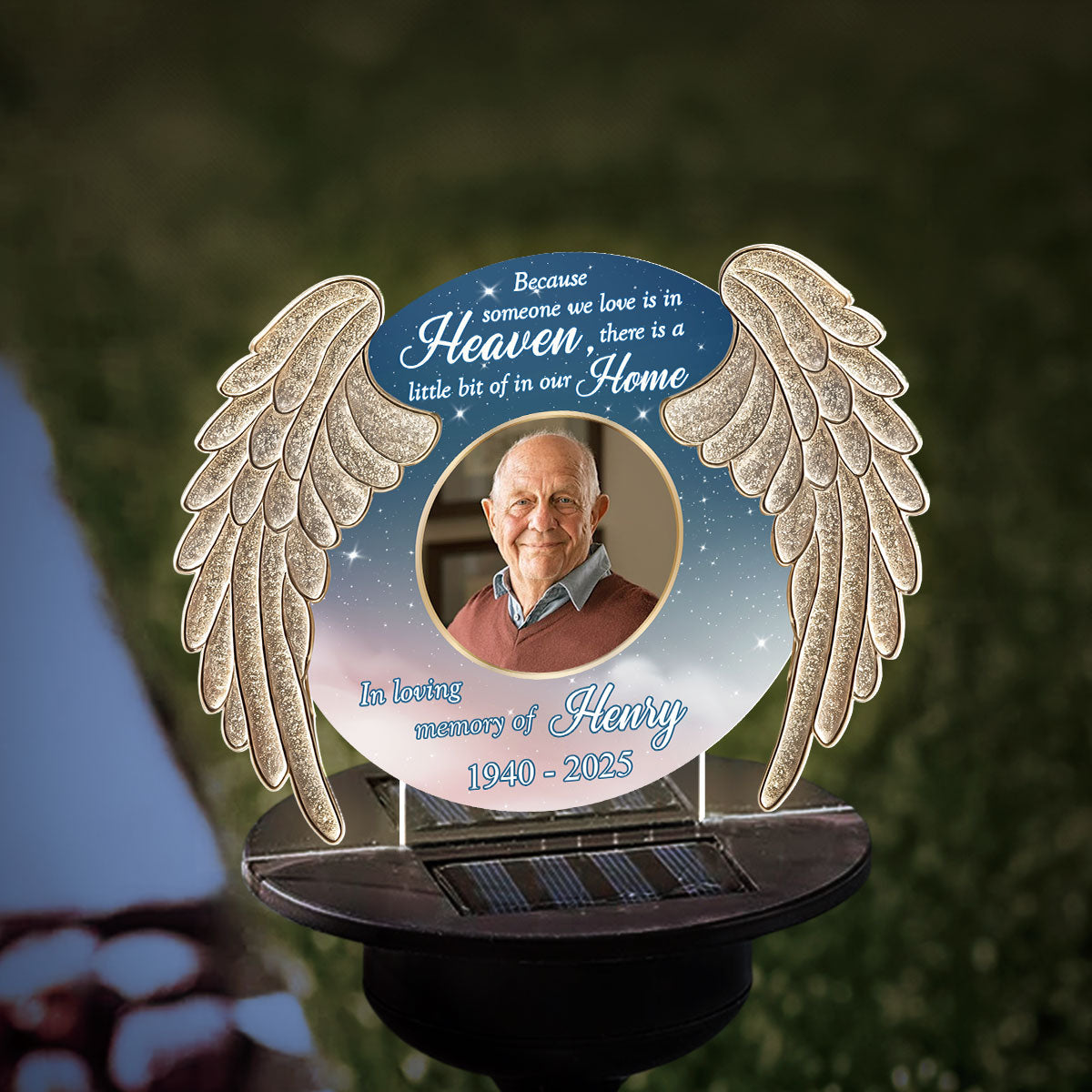 Some One We Love Is In Heaven - Personalized Custom Solar Light