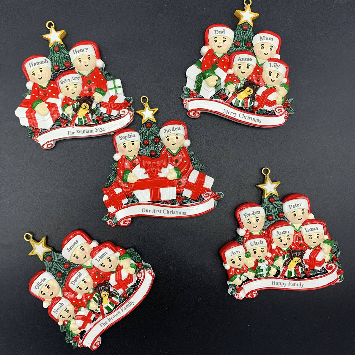 Merry Christmas - Personalized Custom Resin Ornament