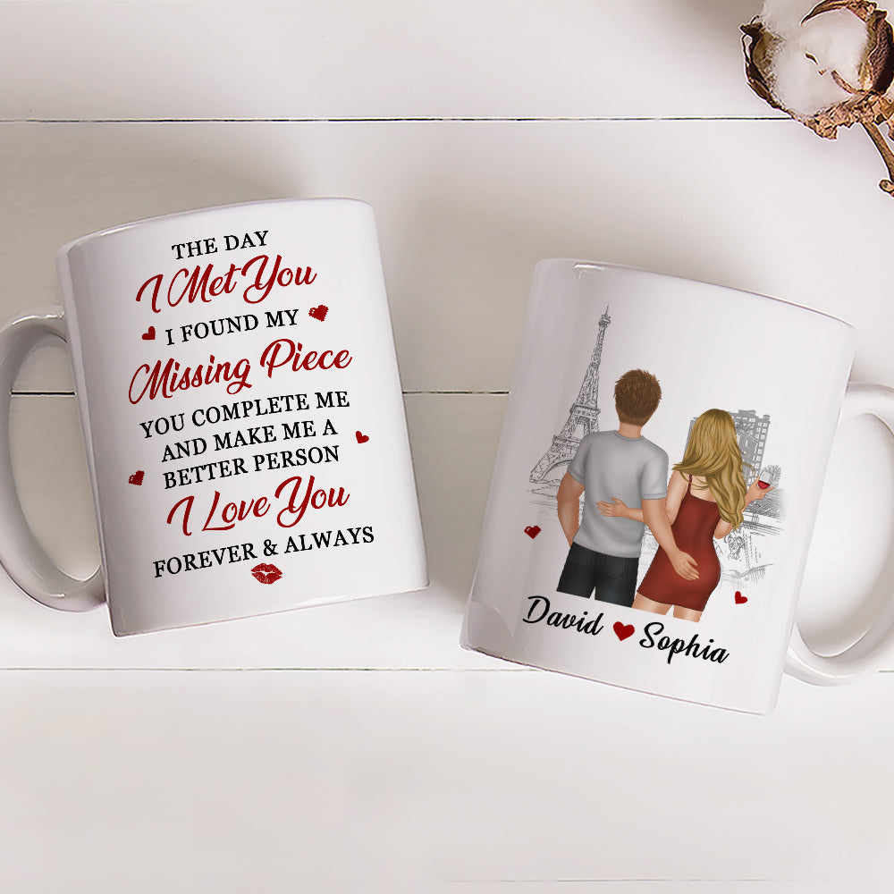The Day I Found You - Personalized Custom Coffee Mug