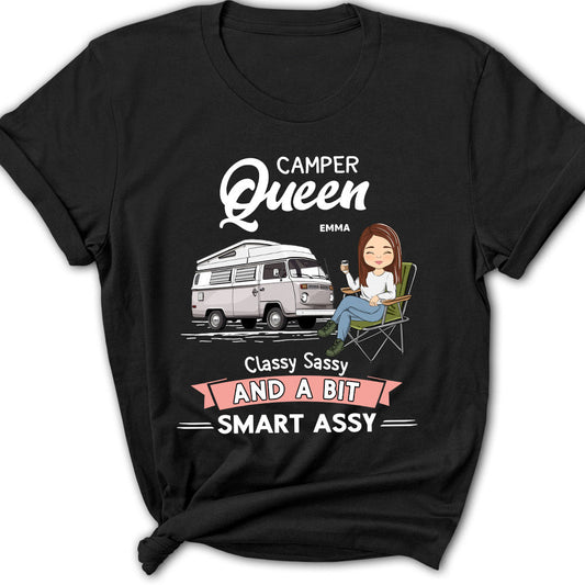 Camper Queen - Personalized Custom Women's T-shirt