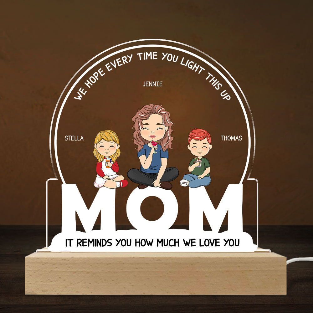 How Much I Love You - Personalized Custom LED Light