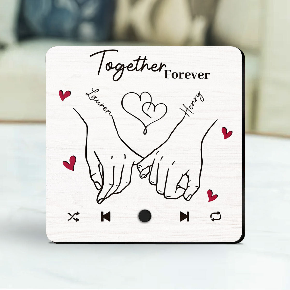 Together Forever - Personalized Custom Music Fridge Magnet