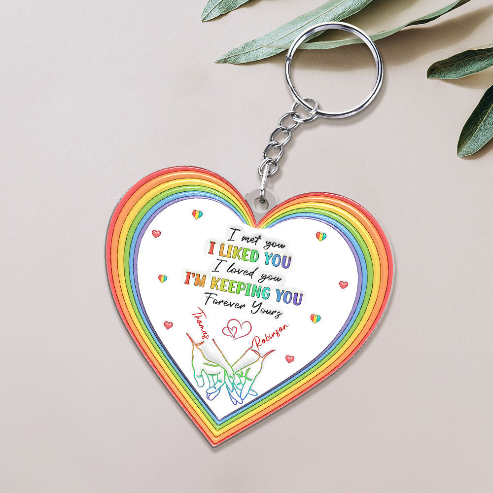 Love is Love - Personalized Custom Acrylic Keychain