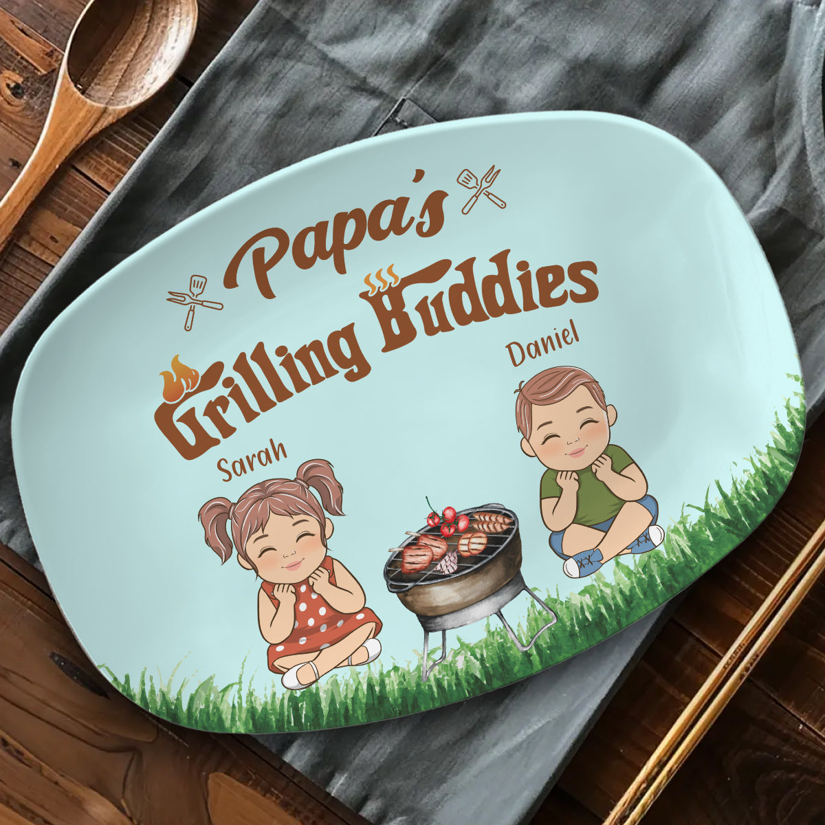 Daddy Grill Master  - Personalized Custom Platter