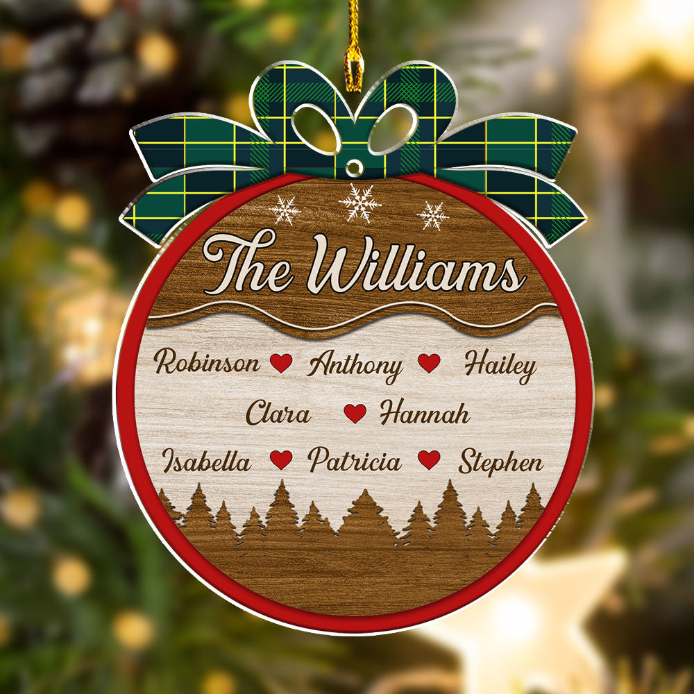 Magic Family Bauble - Personalized Custom Acrylic Ornament