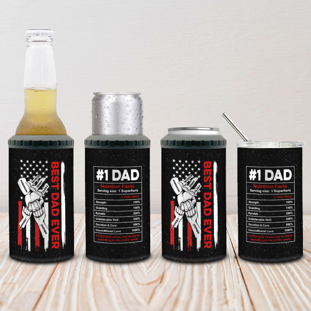 Best Dad Ever Hand Pump - Personalized Custom Can Cooler Tumbler