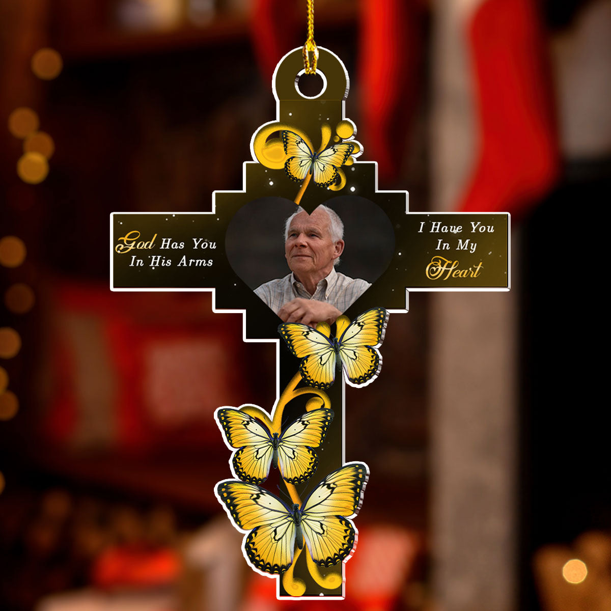 God has you - Personalized Custom Photo Acrylic Ornament