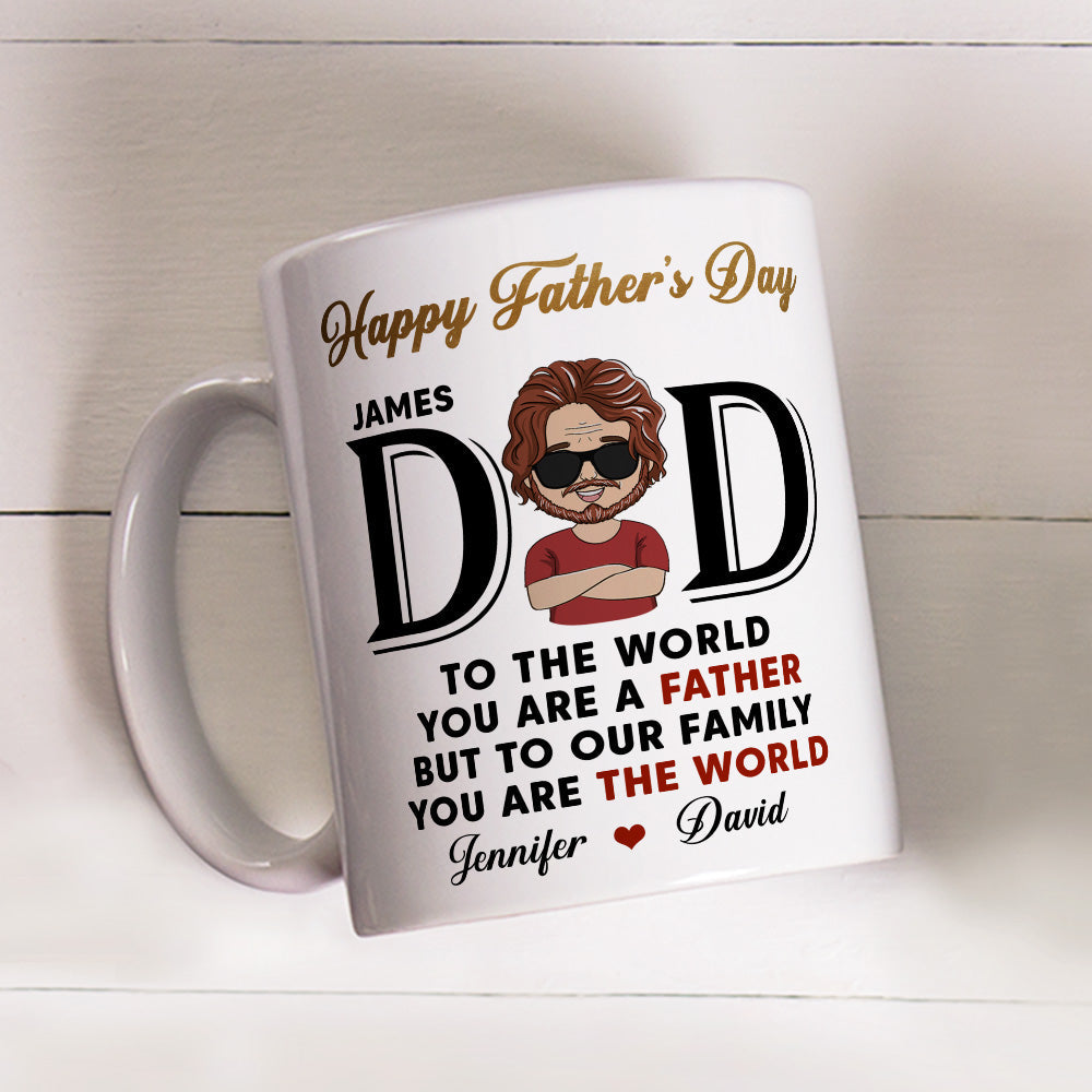 You Are The World - Personalized Custom Coffee Mug