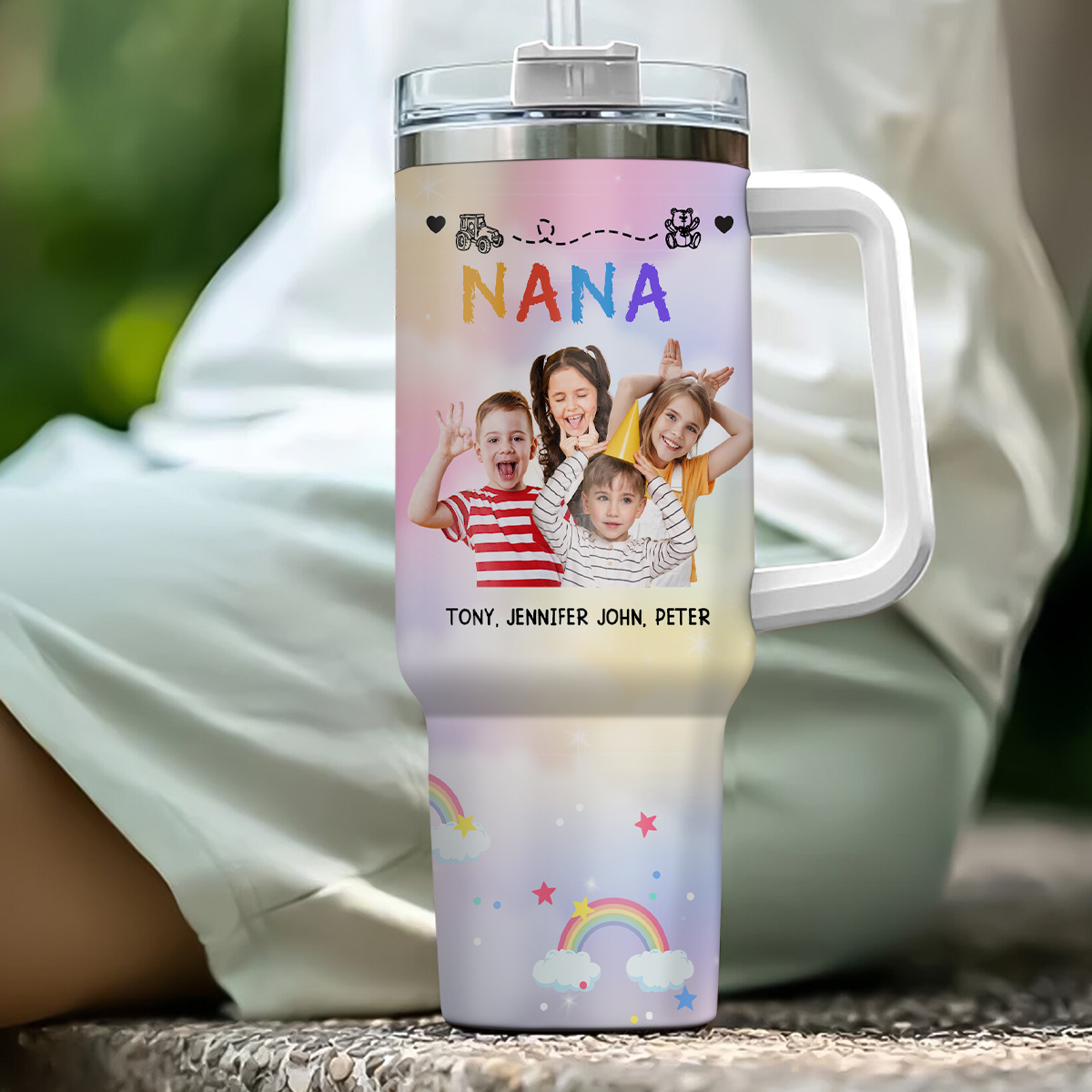 Nana Mama Mommy Grandma - Personalized Custom 40 Oz Tumbler