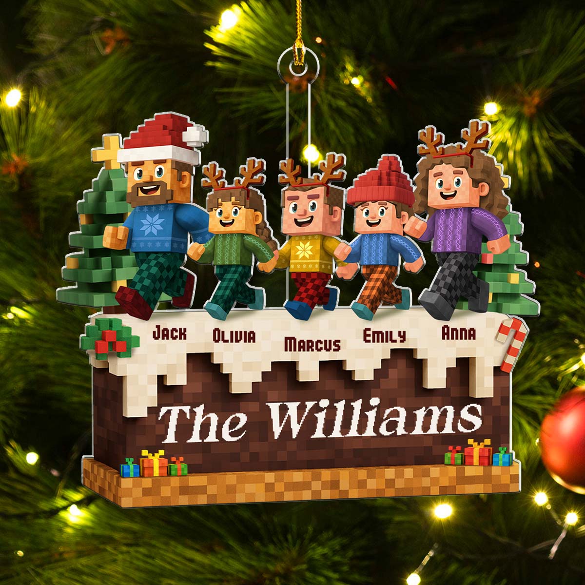 You Me And Our Children - Personalized Custom Acrylic Ornament