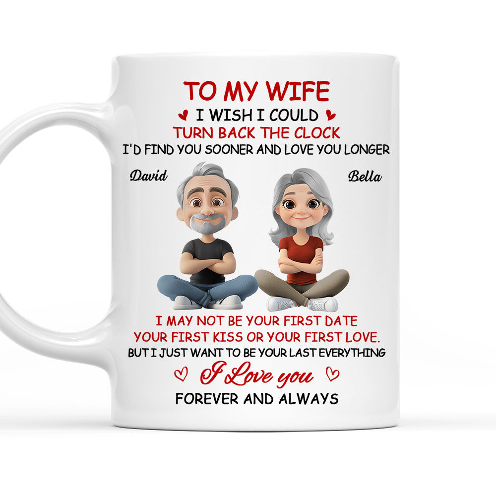 I Wish I Could Turn Back The Clock - Personalized Custom Coffee Mug