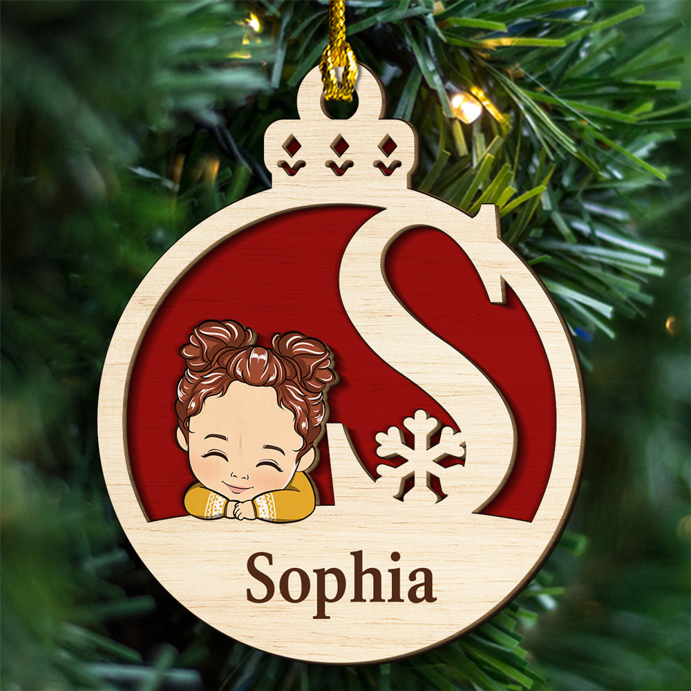 Santa Is Coming - Personalized Custom 2-Layered Wood Ornament