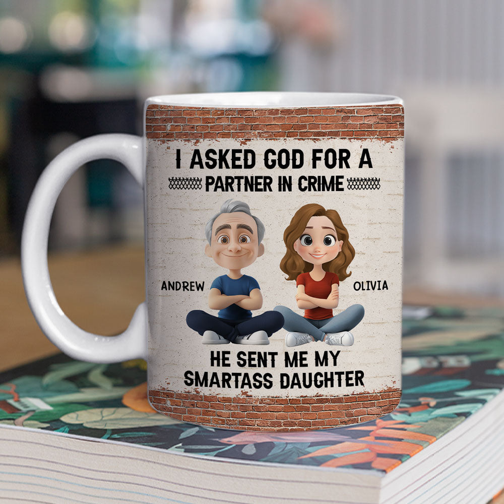 God Sent You To Me - Personalized Custom Coffee Mug