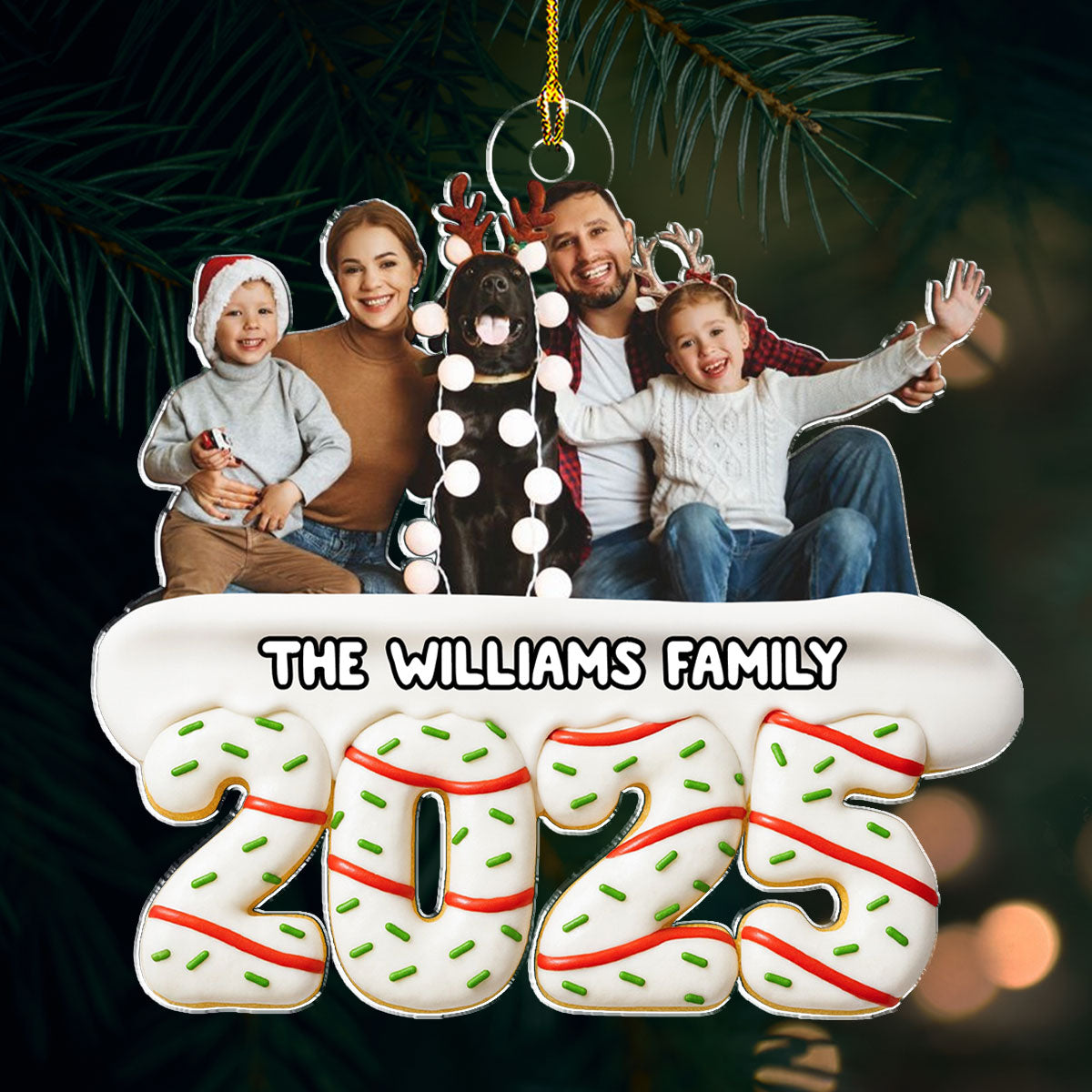 Happiness Baked Into Every Moment Photo - Personalized Custom Acrylic Ornament