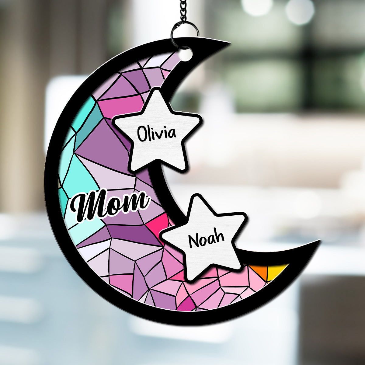 Heart Of Mom - Personalized Custom Suncatcher