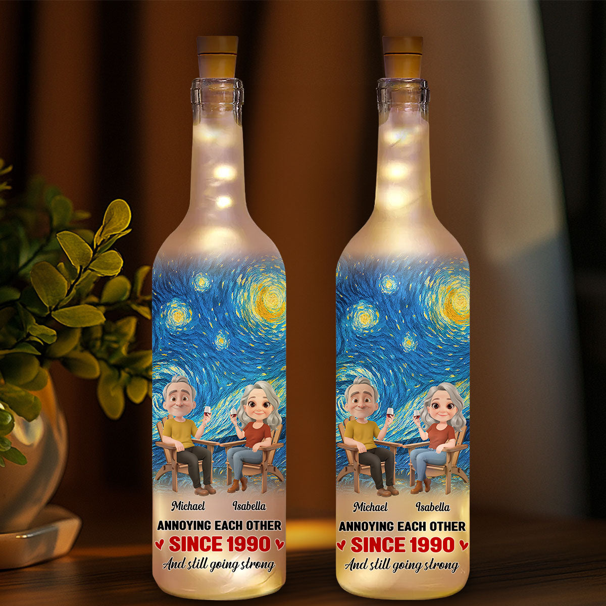 Keep This Love For Years - Personalized Custom Bottle Lamp