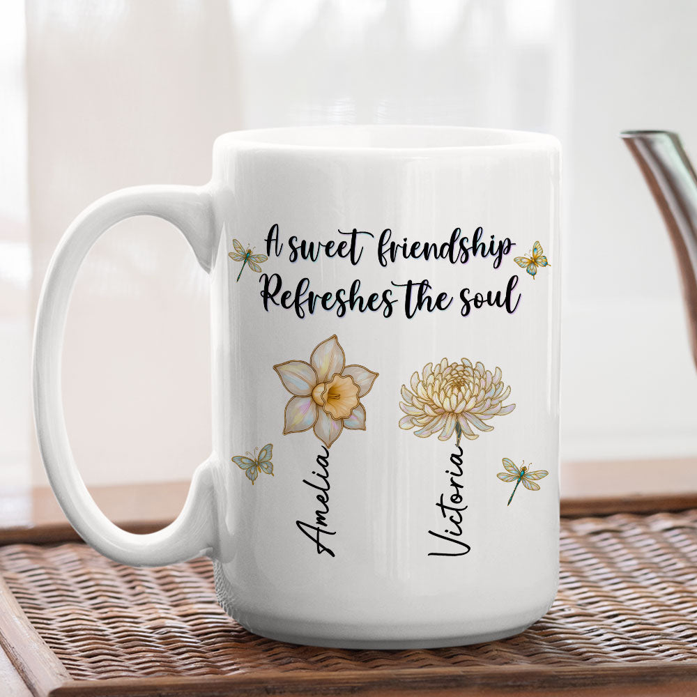 A Sweet Friendship - Personalized Custom Coffee Mug