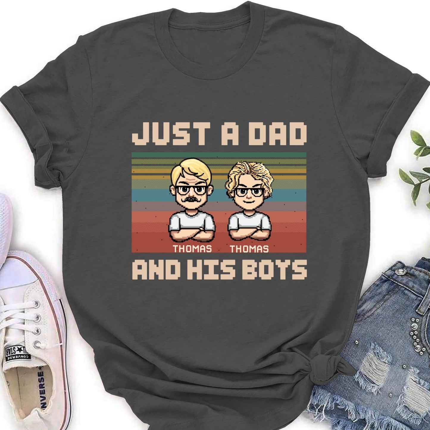 A Dad And His Daughter - Personalized Custom Shirt