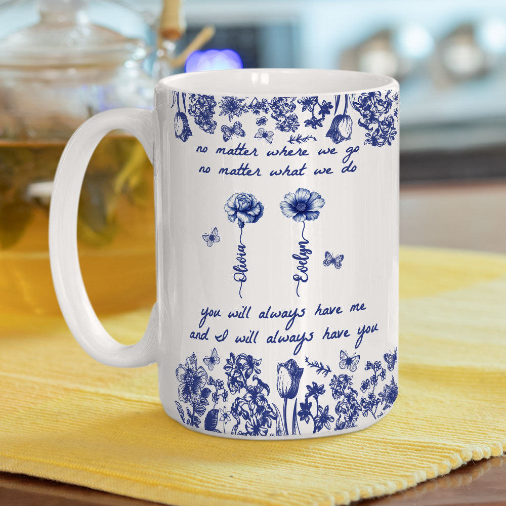 No Matter Where We Go - Personalized Custom Coffee Mug
