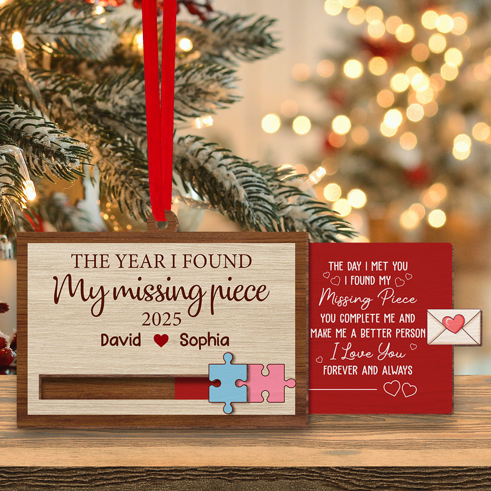 I Love You Forever And Always - Personalized Custom Slide Ornament