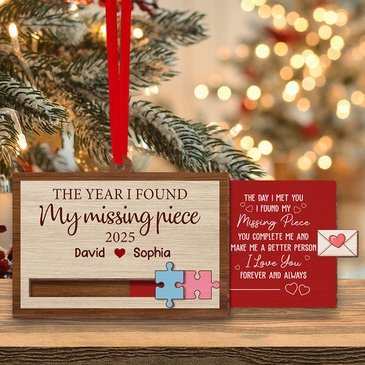 I Love You Forever And Always - Personalized Custom Slide Ornament