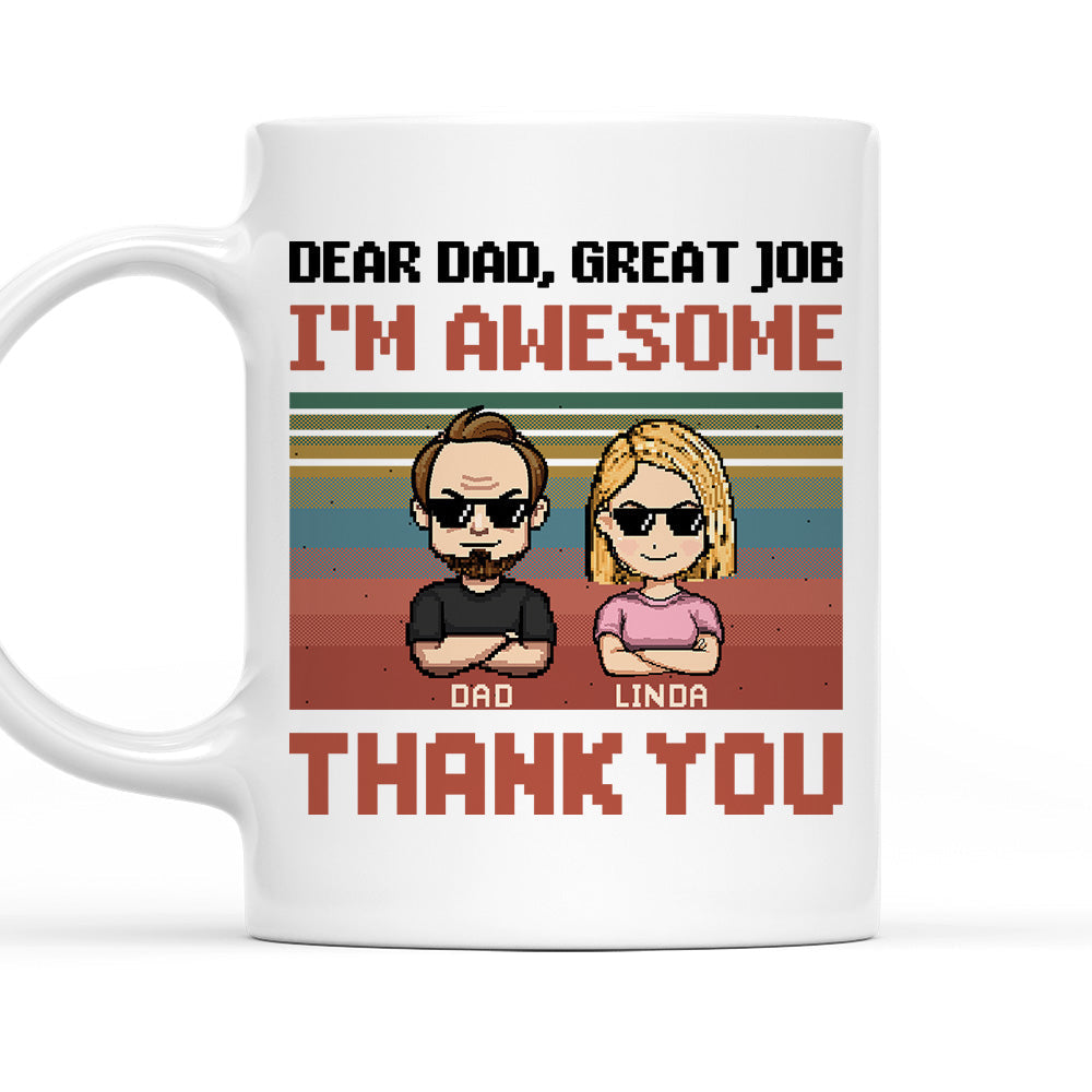 Dear Awesome Father - Personalized Custom Coffee Mug