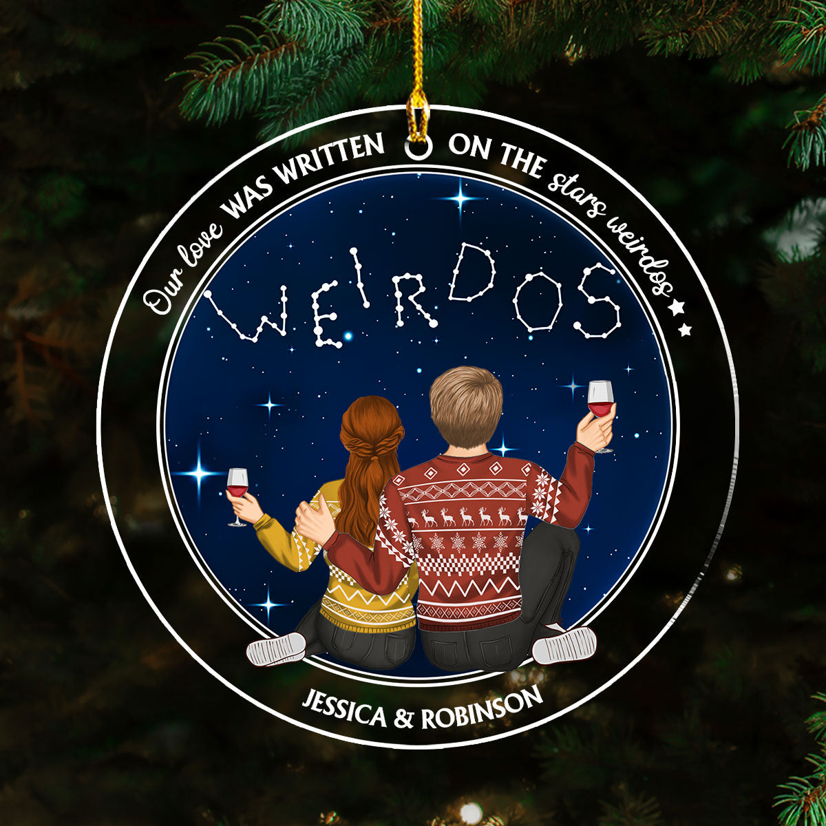 On The Stars Weirdos - Personalized Custom Acrylic Ornament