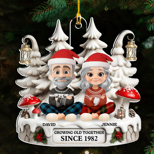 Growing Old With You - Personalized Custom Acrylic Ornament