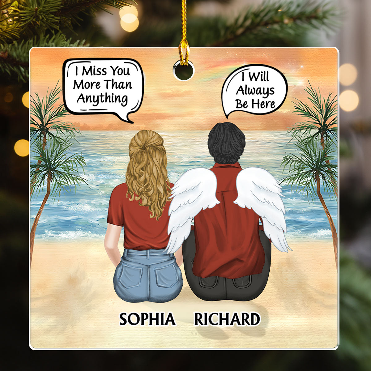 I Miss You I Know - Personalized Custom Acrylic Ornament