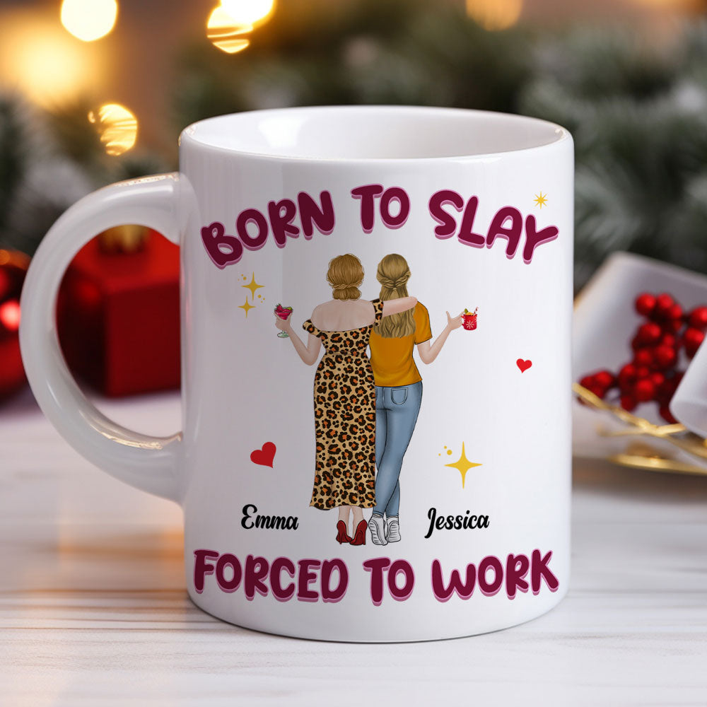 Destined To Shine, Trapped In Grind - Personalized Custom Coffee Mug