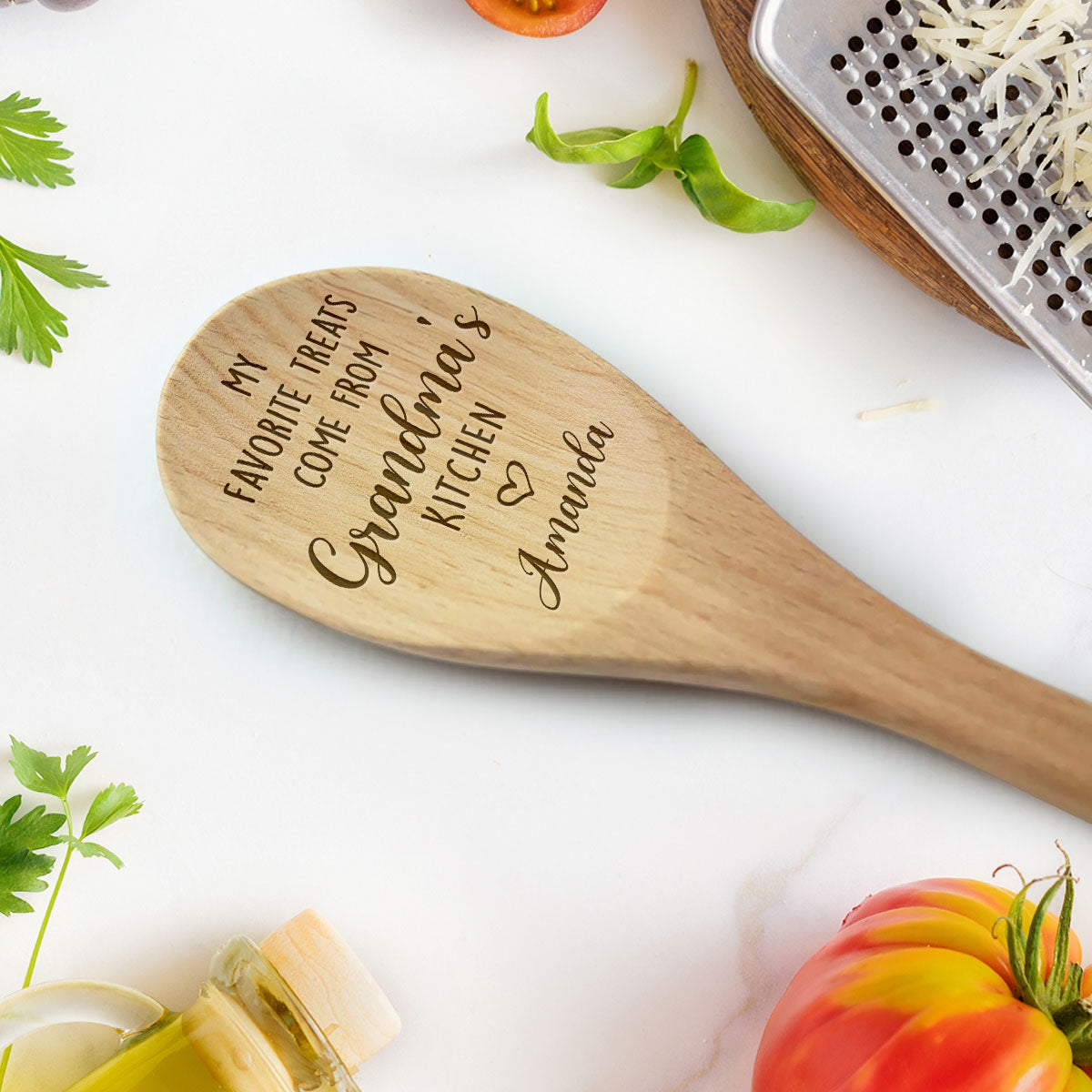 My Favorite Treats - Personalized Custom Engraved Wooden Spoon