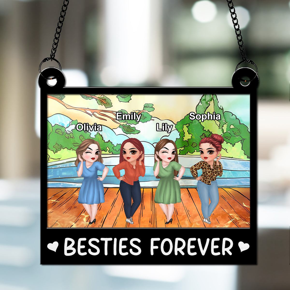 More Than Just Friends - Personalized Custom Suncatcher