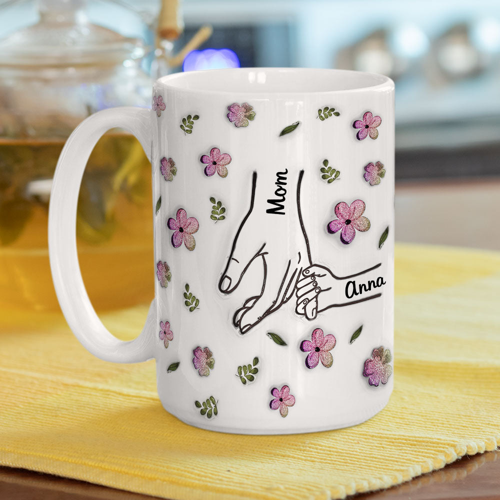 Mom Glitter - Personalized Custom 3D Inflated Effect Mug