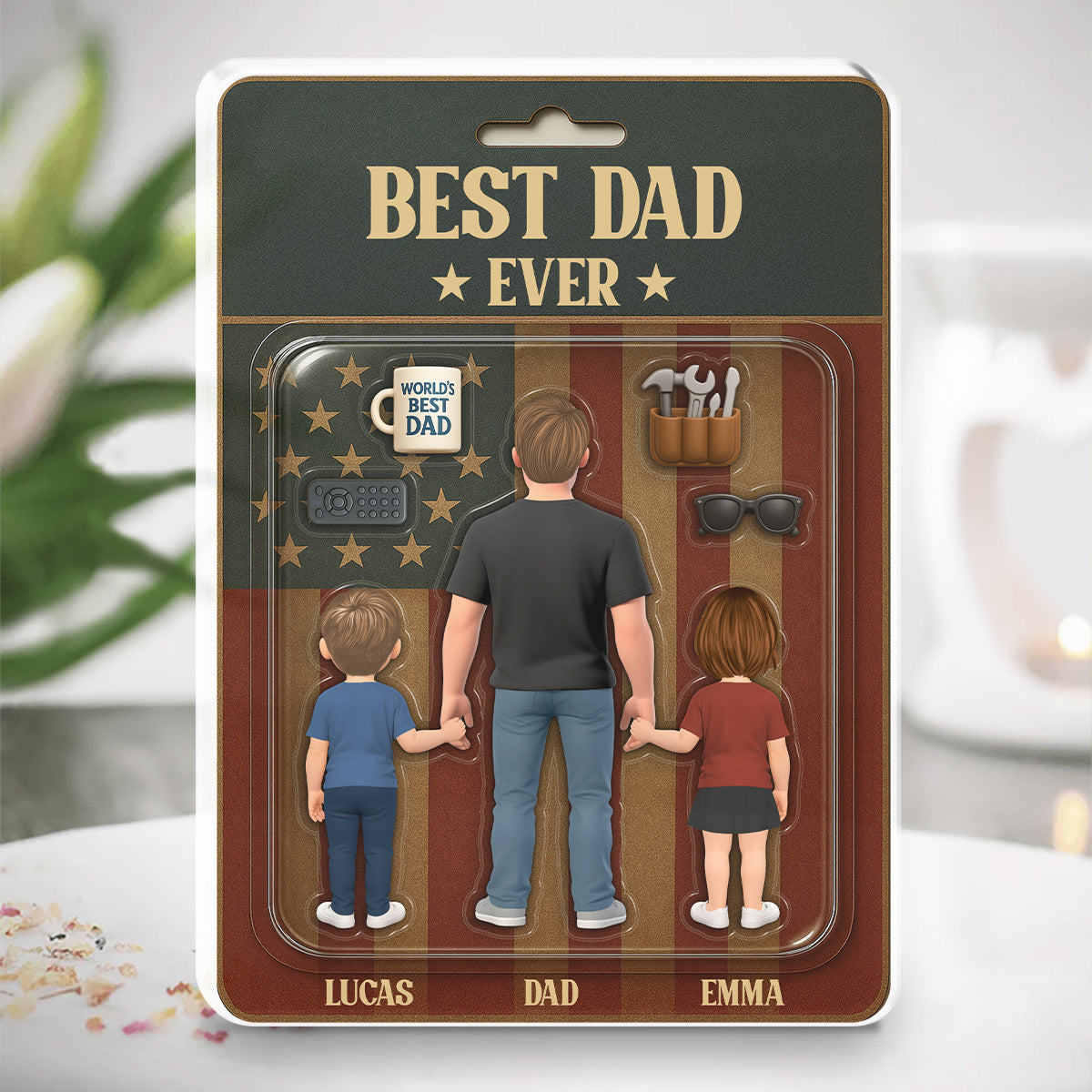 Best Dad Ever - Personalized Custom Acrylic Plaque