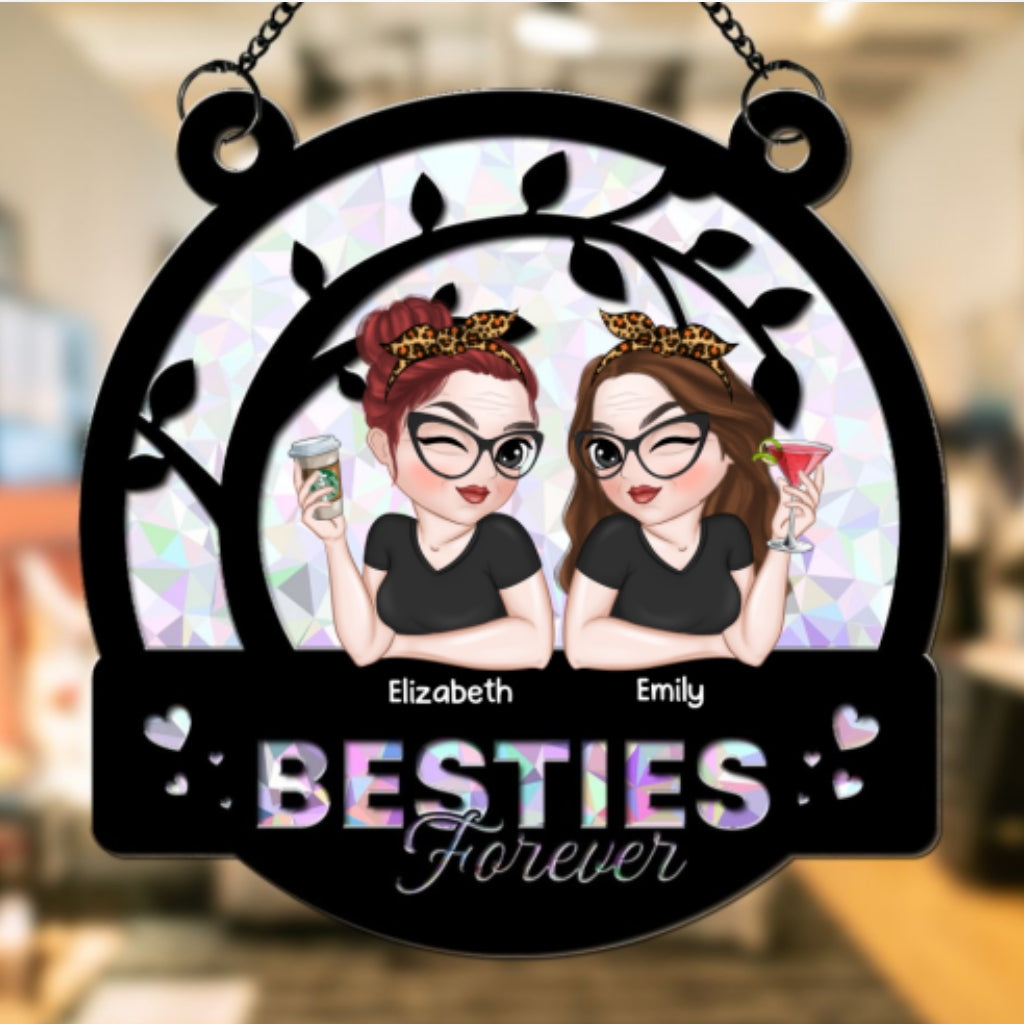 Sisters Forever - Personalized Custom Suncatcher