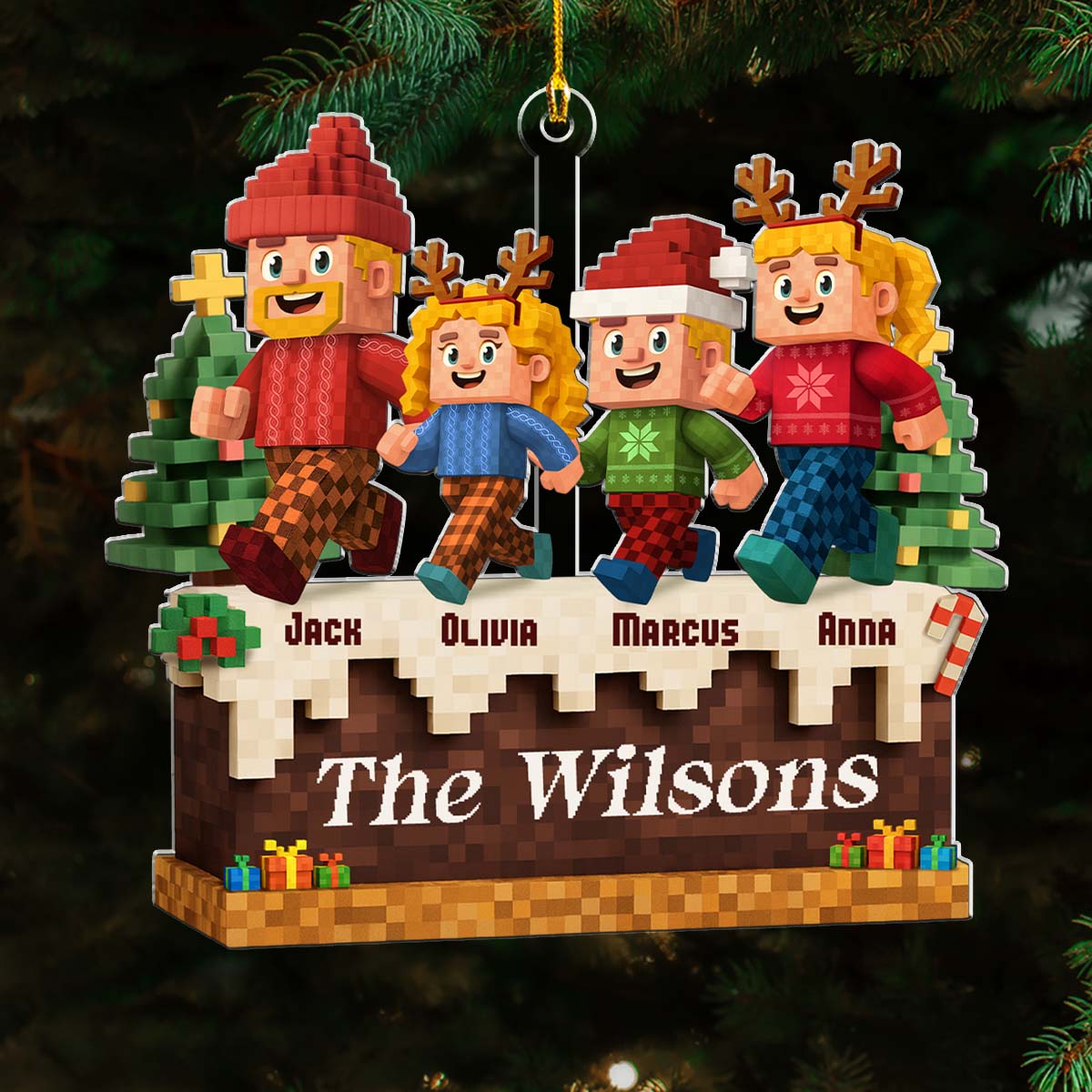 You Me And Our Children - Personalized Custom Acrylic Ornament