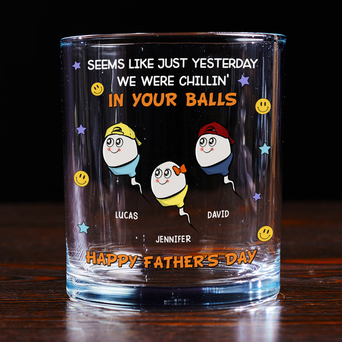 We Were Chilling - Personalized Custom Whiskey Glass